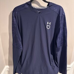 Under Armour Men's Navy Long Sleeve Baseball Hoodie